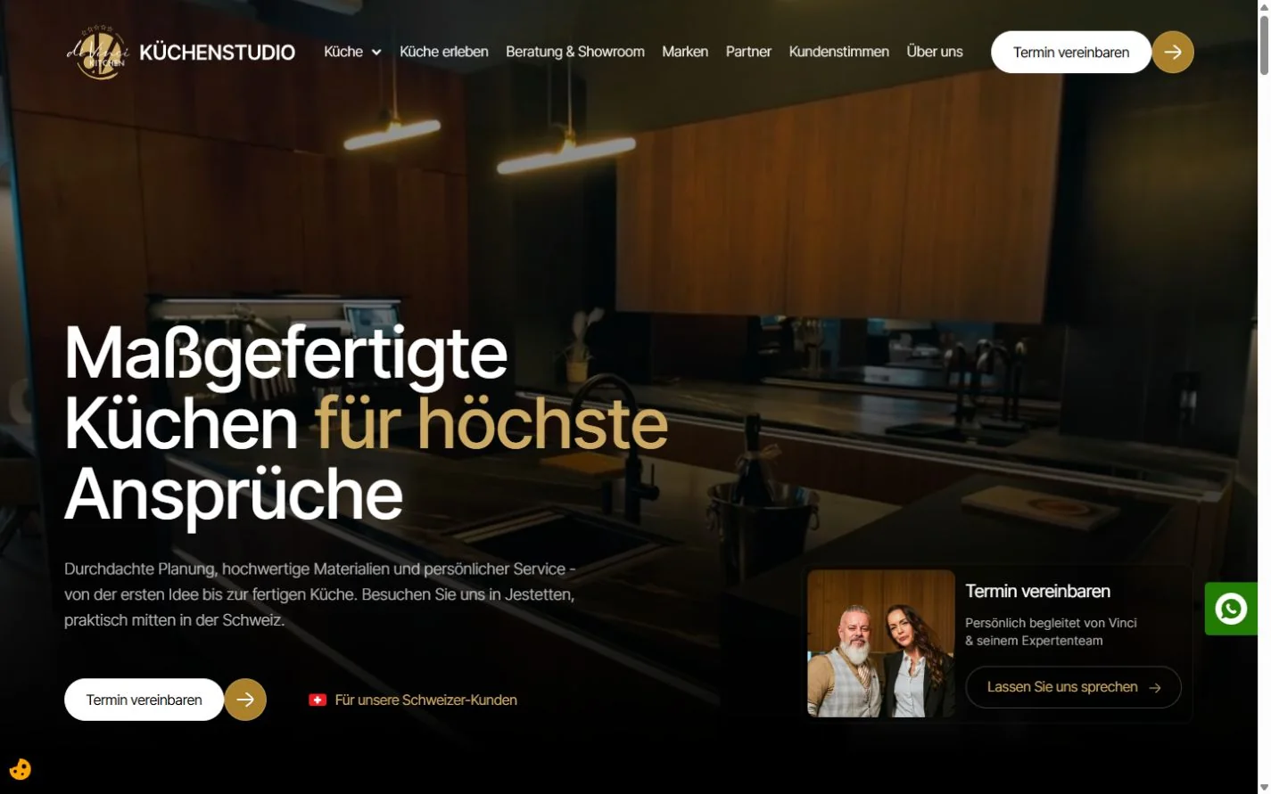 Projektansicht 1 aus der Zusammenarbeit mit di Vinci Küchen