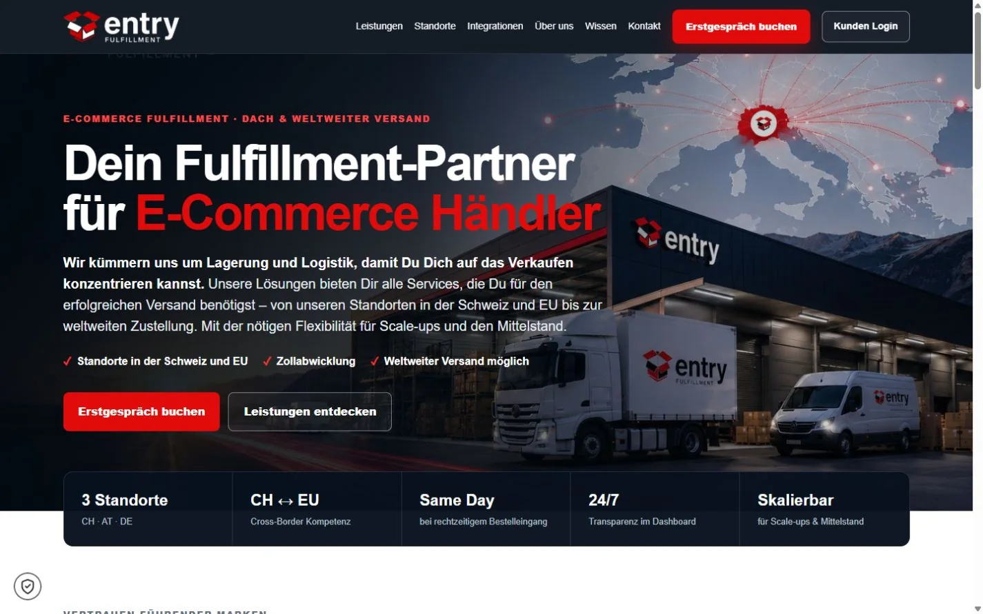 Projektansicht 1 aus der Zusammenarbeit mit Entry Fulfillment