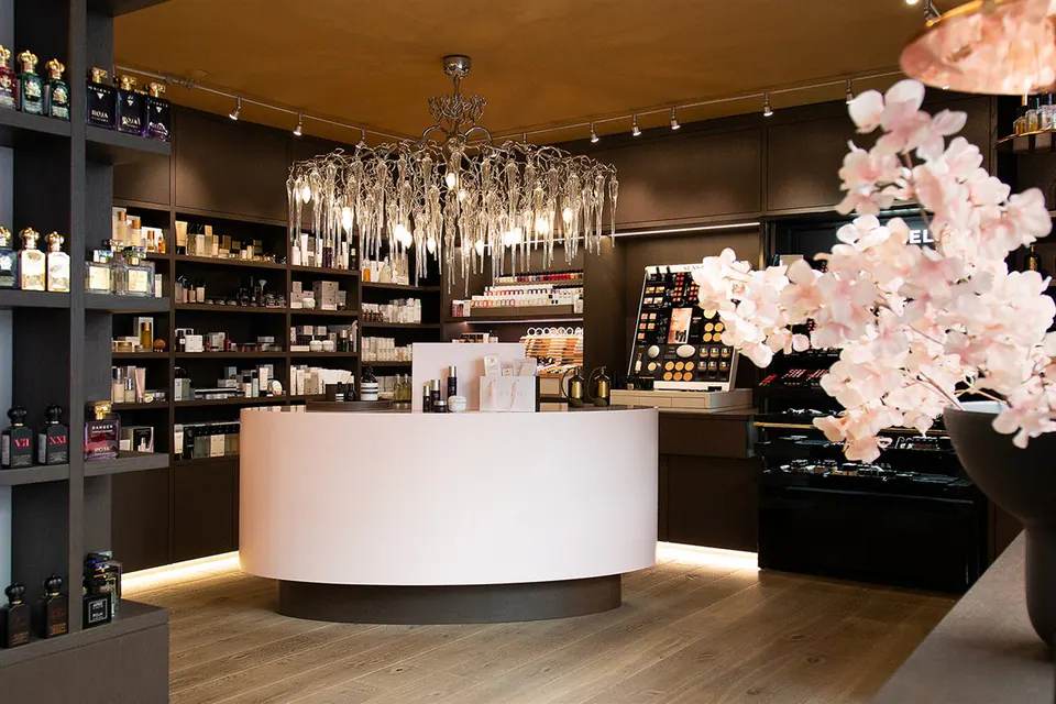 Innenraum der Parfumerie Stefani in Appenzell